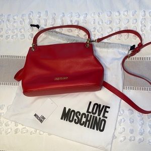 Love Moschino Red Crossbody Bag Borsa Pu Rosso